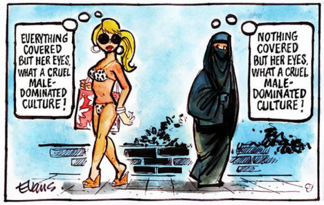 West vs Hijab