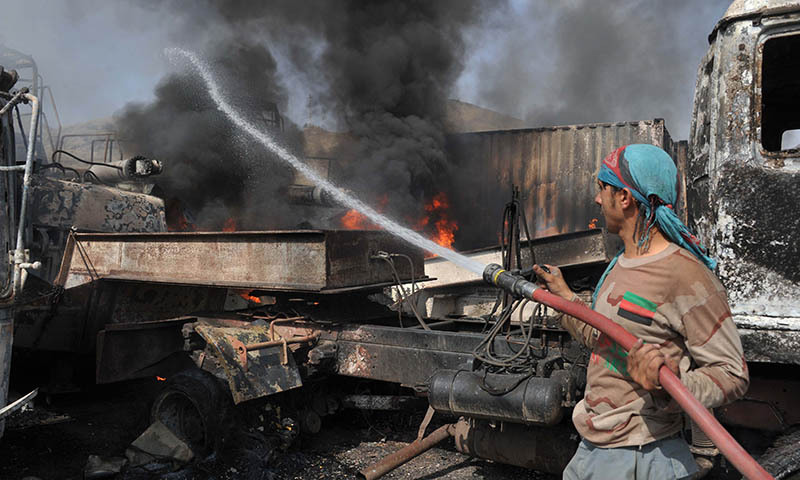 Taliban, Attack, Nato base, Afghanistan, eastern Afghanistan, Eastern Nangarhar province, Torkham border, Oil tankers,