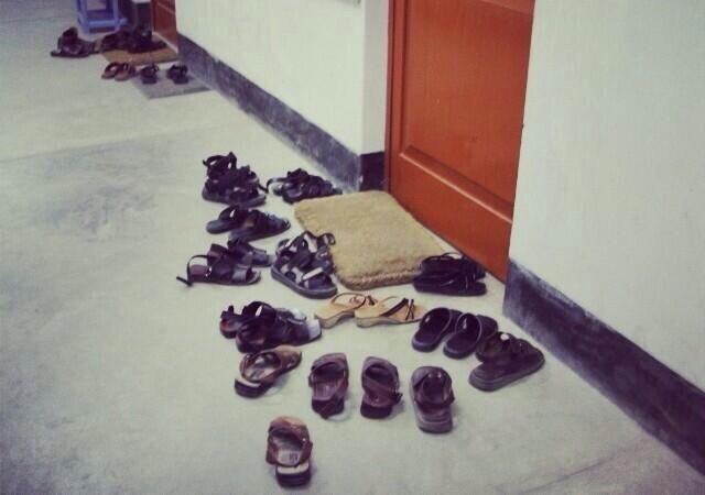 Slippers Outside The Door