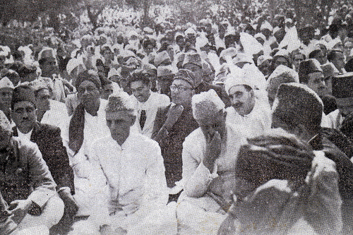 Quaid-e-Azam on the Eid prayer ground - 18 August 1947