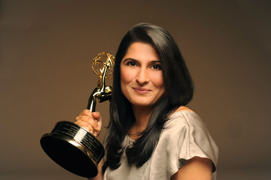 Sharmeen Obaid Chinoy with emmy Feb 2012