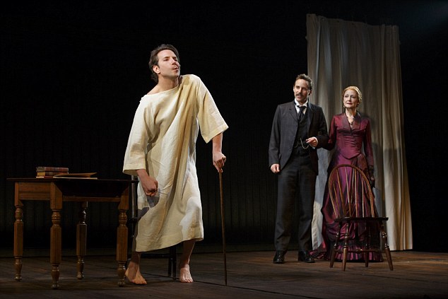 Elephant Man, The Booth Theatre Cast List: Bradley Cooper Patricia Clarkson Alessandro Nivola Anthony Heald Scott Lowell Kathryn Meisle Henry Stram Chris Bannow Peter Bradbury Lucas Calhoun Eric Clem Amanda Lea Mason Marguerite Stimpson Emma Thorne Production Credits: Scott Ellis (Direction) Timothy R. Mackabee (Scenic and Projection Design) Clint Ramos (Costume Design) Philip S. Rosenberg (Lighting Design) John Gromada (Original Music and Sound Design) Other Credits: Written by: Bernard Pomerance