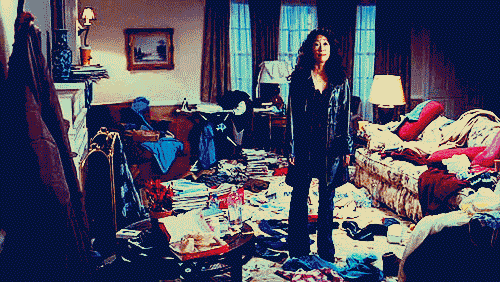 dirty room