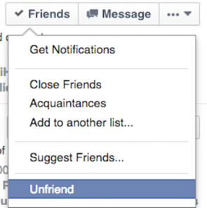 unfriend