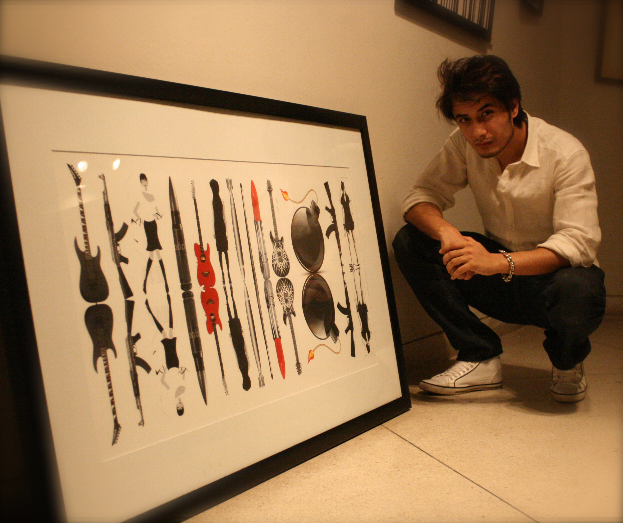 Ali-Zafar-Painting-for-Flood-Relief-5