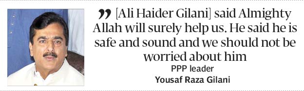 Bilawal Bhutto Hints at Ali Gilani's Recovery Before Rescue Operation Bilawal Bhutto Hints at Ali Gilani's Recovery Before Rescue Operation