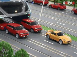 China Invents an Elevated Bus to Fight Horrible Traffic Jams China Invents an Elevated Bus to Fight Horrible Traffic Jams