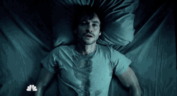 sweaty sleeping