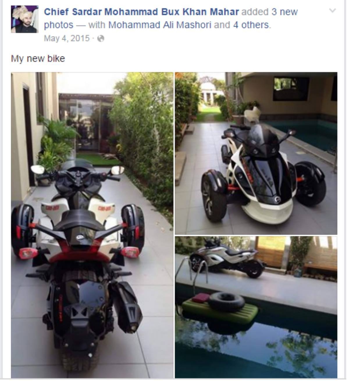 Sindh's New Sports Minister's Swag Will Make You Jealous Facebook page: Chief Sardar Mohammad Bux Khan Mahar