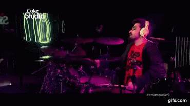 Ahad Nayani - 12 Times This Coke Studio Drummer Gave Us Passion Goals gif(6)