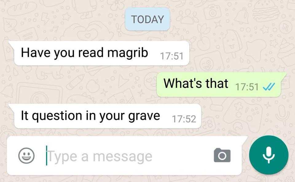 Facebook page: Muslim Halal Pickup Lines