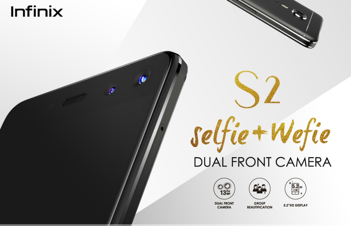 The World’s 1st Wefie Smartphone Infinix S2 with Dual Front Cameras Is