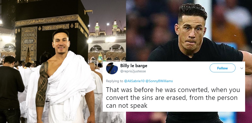 Muslim Convert Sonny Bill Williams Went For Umrah And Muslims Focused More On His Tattoos
