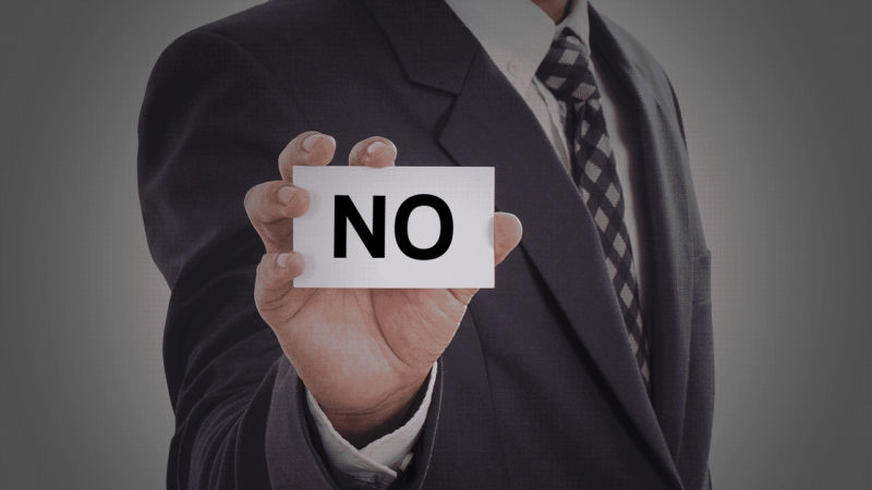 Art of saying NO