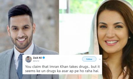 Zaid Ali and Reham Khan are having a Twitter showdown and it's Pretty Intense