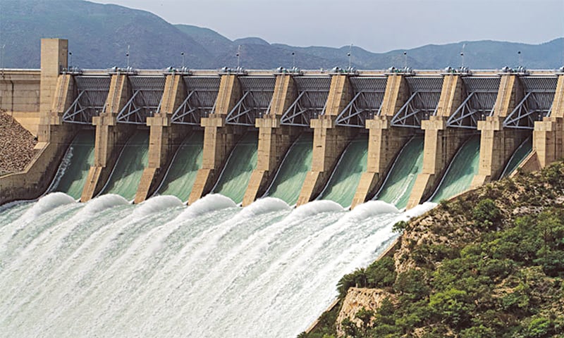 A damn in pakistan generating renewable enrdy