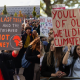 Global placards climate strike