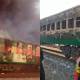 Tezgam Express Caught Fire After Gas Cylinder Explosion