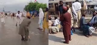 Azadi Marchers Pass Time JUIF