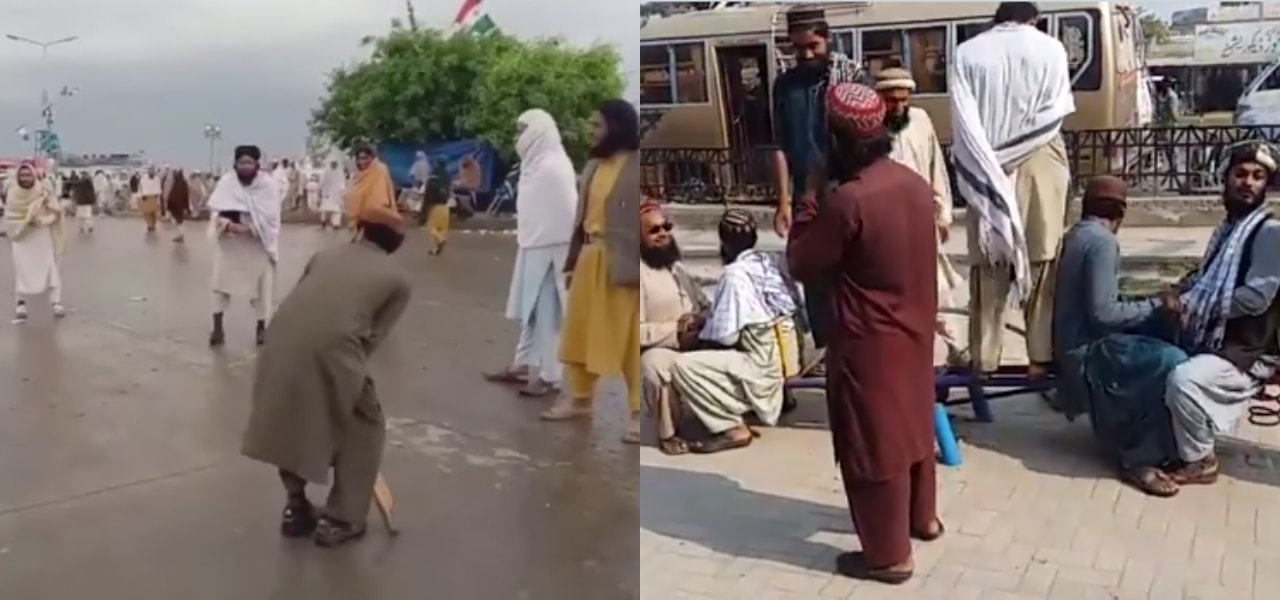 Azadi Marchers Pass Time JUIF