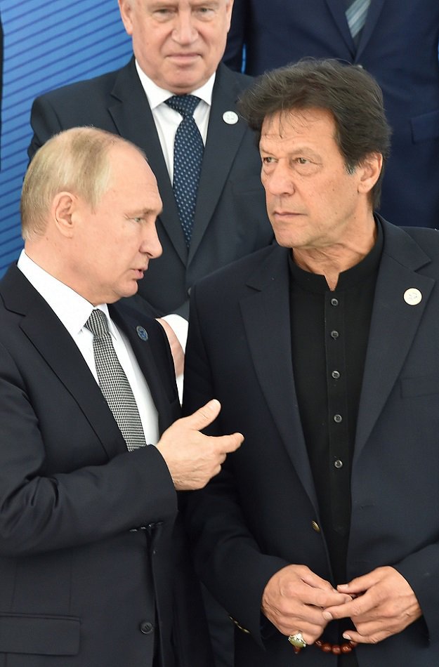 Imran Khan with Putin