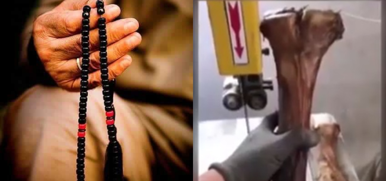 tasbih made from pig bones
