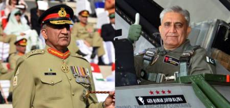 coas bajwa flies f 16