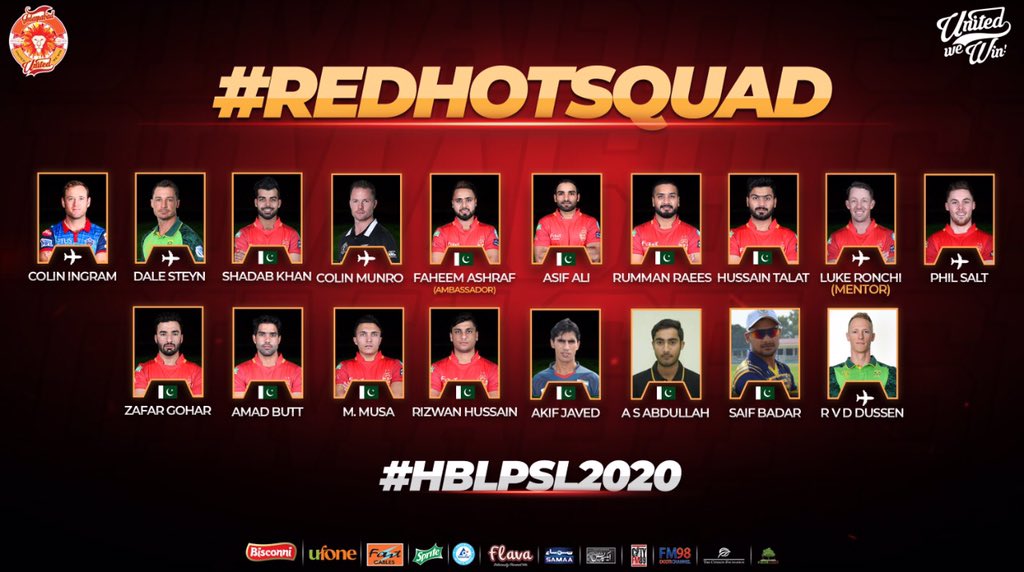 Islamabad United squad