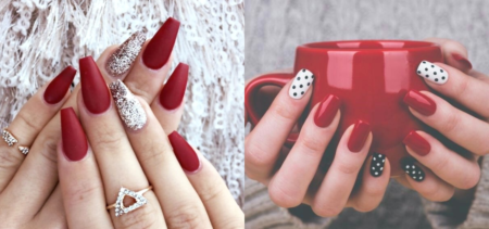 red nail designs