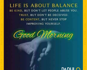 Life is About Balance