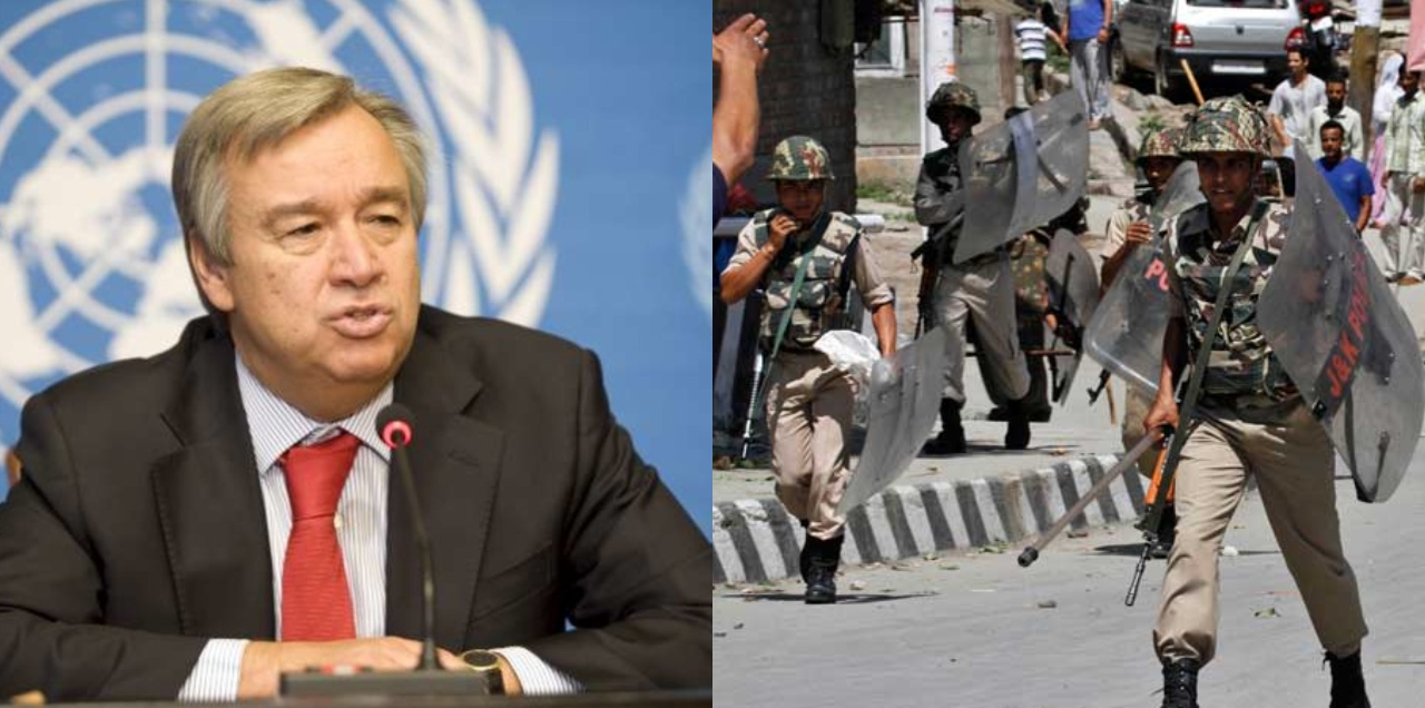 Antonio Guterres Kashmi