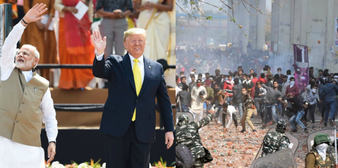 trump in india