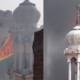 delhi mosque burnt