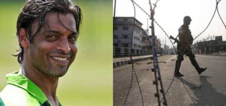 India lockdown in Kashmir and shoaib akhtar tweet