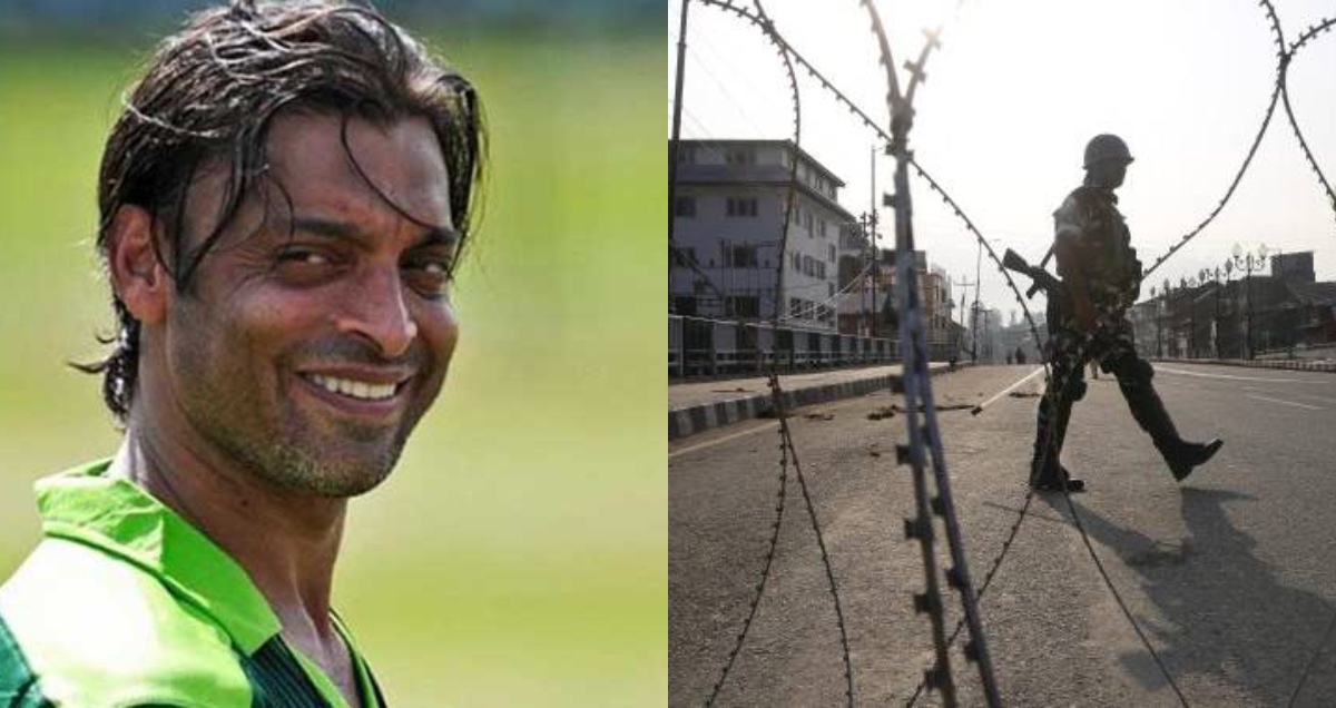India lockdown in Kashmir and shoaib akhtar tweet