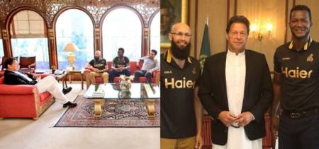 Imran Khan Meets Peshawar Zalmi