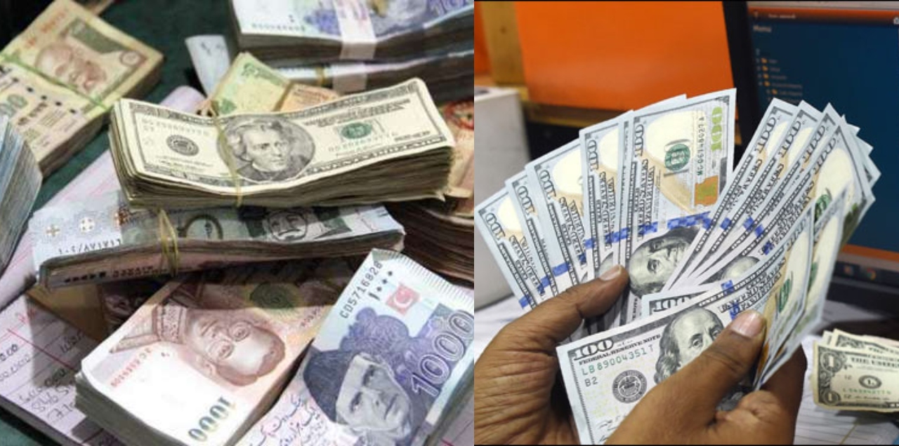 US dollar and pakistani rupee
