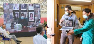NEW Expanded COVID-19 FREE Tele-Screening and Testing Zone At the Aga Khan University Hospital, virtually inaugurated by Chief Minister Sindh, Syed Murad Ali Shah.