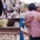 man lying railway track