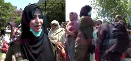 faisalabad female police misbehave