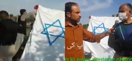 Pakistani Zionist In Islamabad Shows Love For Israel, Angers Locals
