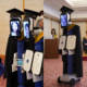 students use robots graduation