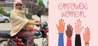 Meet Asma, A Mother In Sheikhupura Who Rides Motorcycle For A Living