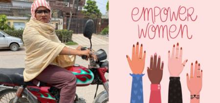 Meet Asma, A Mother In Sheikhupura Who Rides Motorcycle For A Living