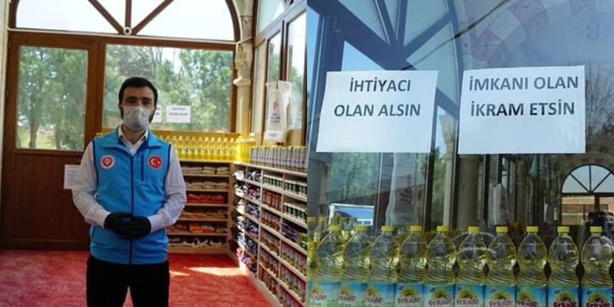 Turkish Imam Transforms Mosque Into Free Food Market Amid COVID-19