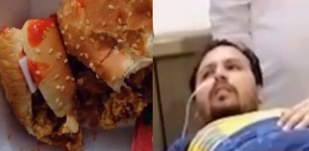 Human Finger Derived From A Zinger Burger In Kasur