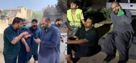 Real Life superheros Zafar Abbas & Faisal Edhi Rushed To Rescue After Plane Crash