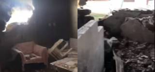 Scenes Inside House PIA Crash