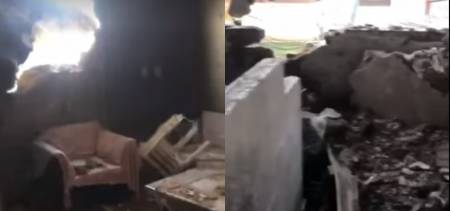 Scenes Inside House PIA Crash