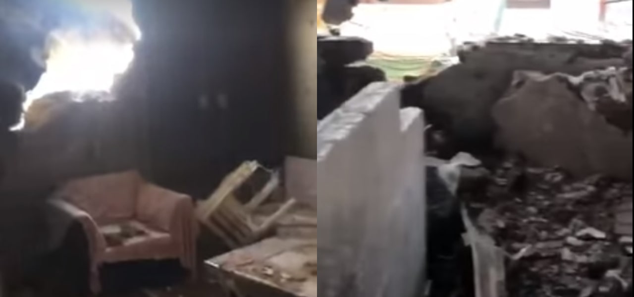 Scenes Inside House PIA Crash